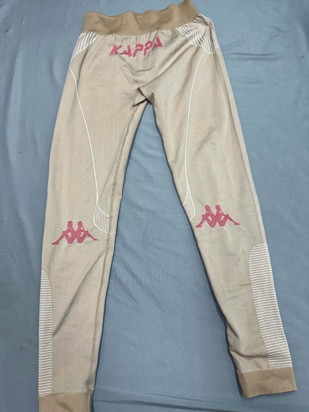 Kappa Authentic Trybunalski Knit Leggings Beige Pink Size Large/X-Large